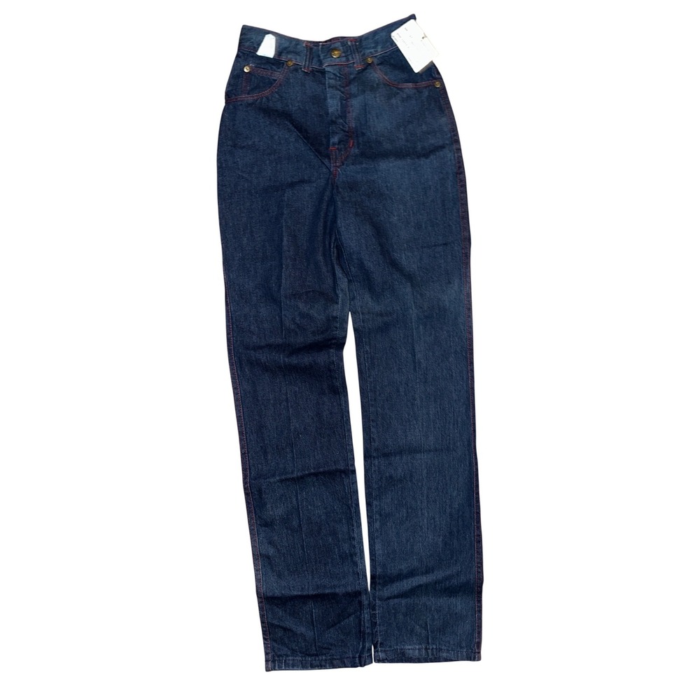 Vintage Rumble Seats Wilkins Industries Dark Wash Red Stitch Jeans 10T USA Made